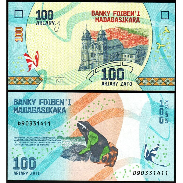 100 ariary MADAGASCAR 2017 - Pick 97a