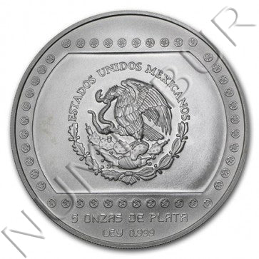 10 nuevos pesos MEXICO 1993 - Pirámide de el Tajín  (5 OZ)