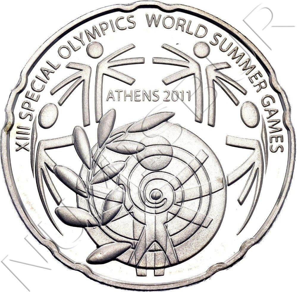 10 euros GRECIA 2011 - Juegos Olímpicos Especiales - Estadio Panathenaiko Kallimarmaro
