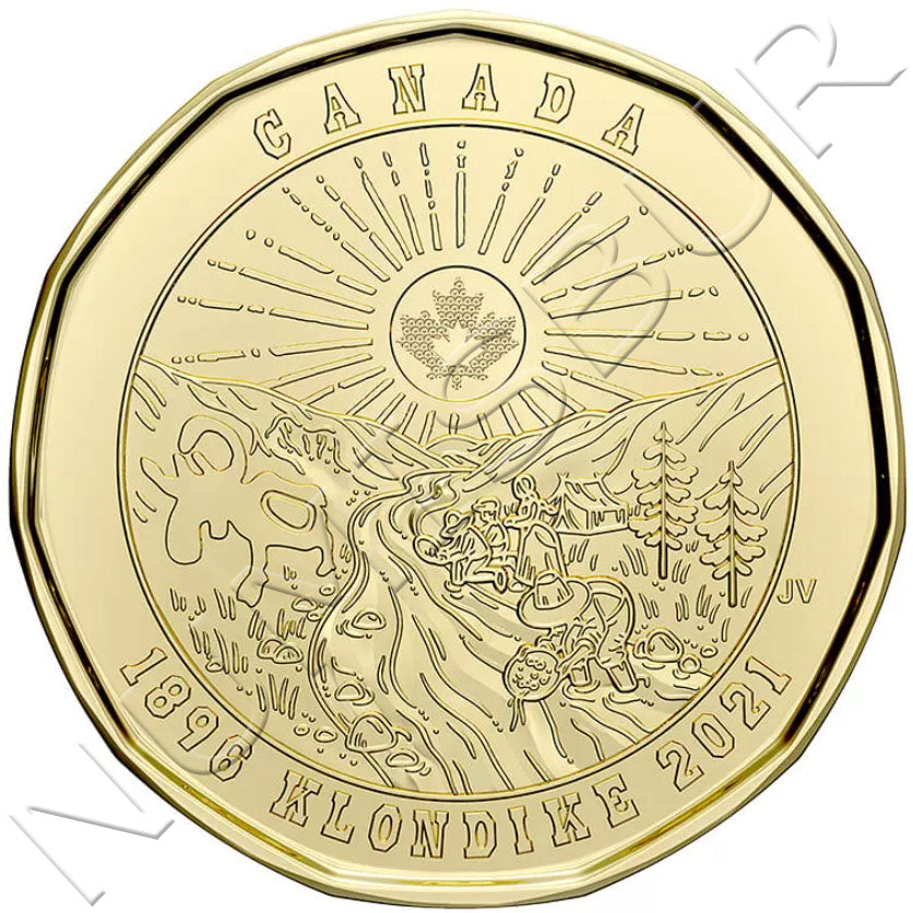 1 dólar CANADA 2021 - 125º aniversario de la fiebre del oro de Klondike