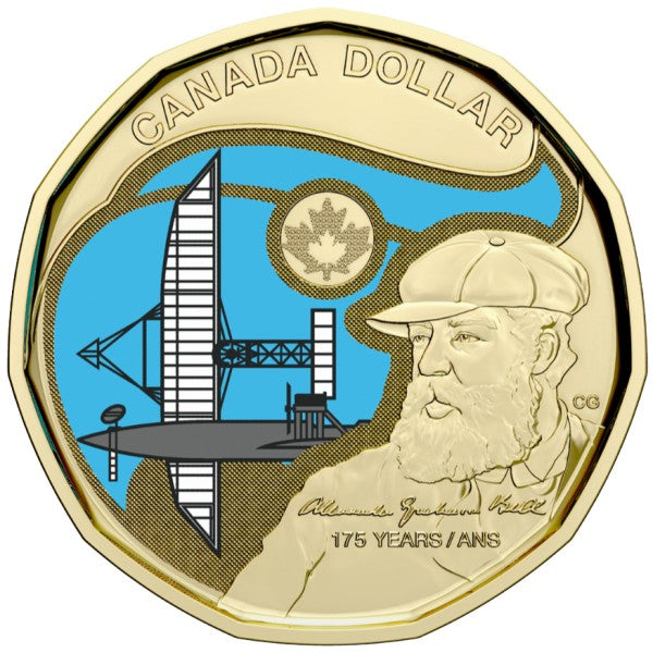 1 dólar  CANADA 2022 - 175 aniversario del nacimiento de Alexander Graham Bell (COLOR)