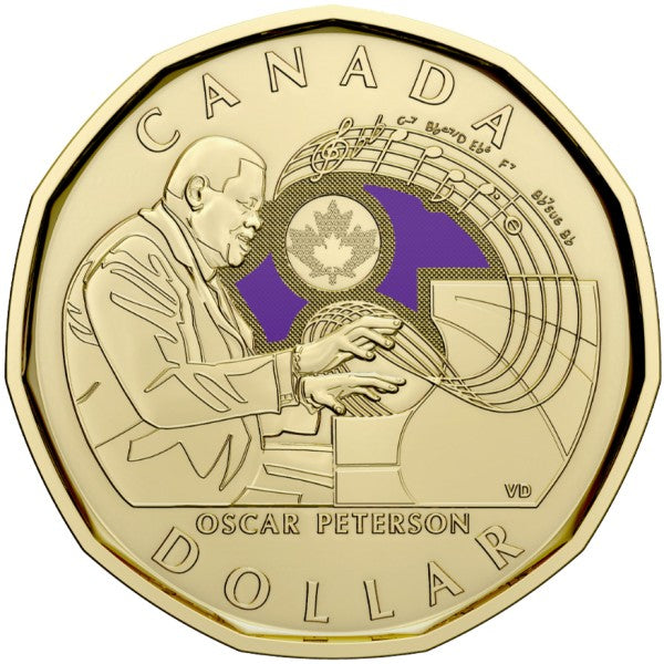 1 dólar  CANADA 2022 - Celebración de Oscar Peterson (COLOR)