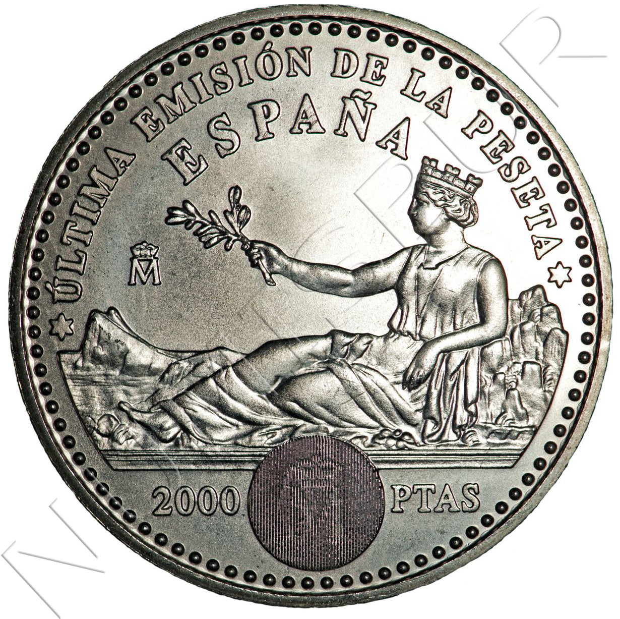 2000 pesetas ESPAÑA 2001 - Última emisión de la peseta