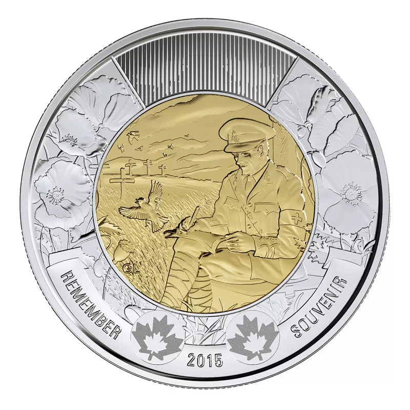 2 dólares CANADÁ 2015 - Flanders Fields
