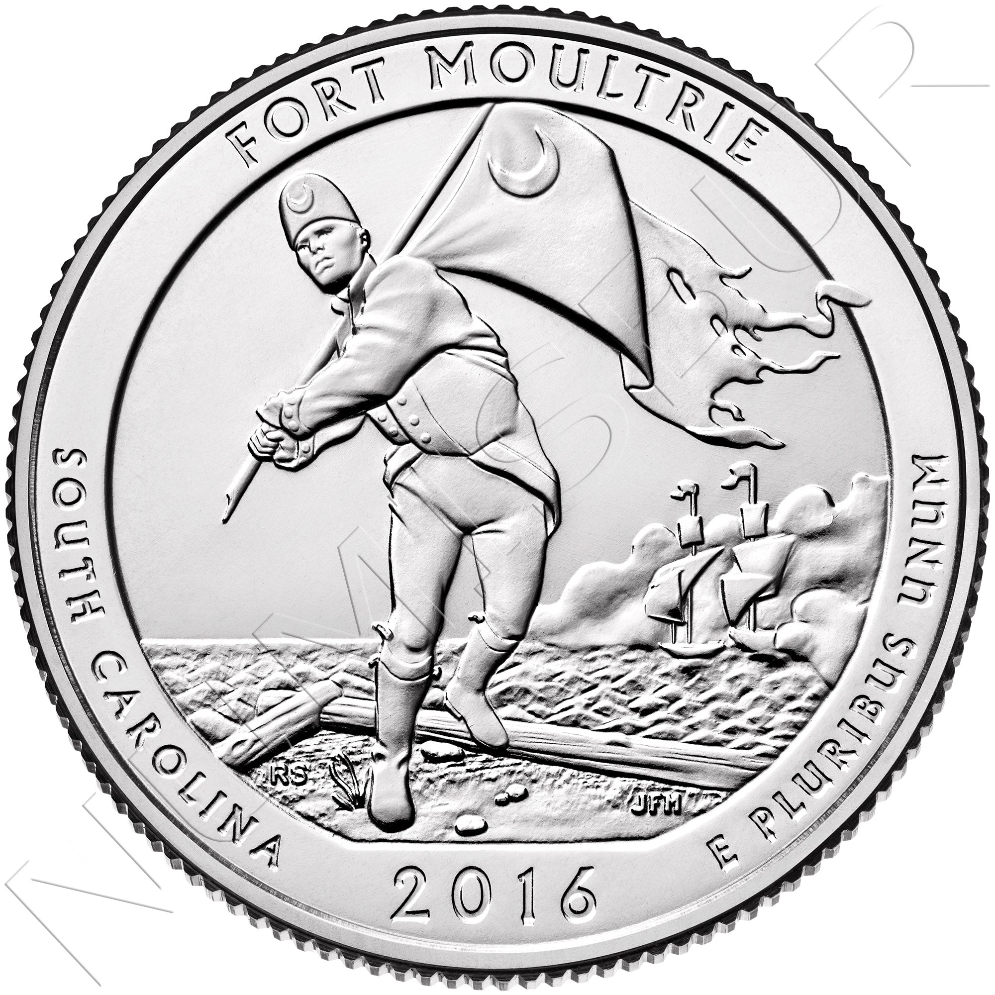 25 centavos ESTADOS UNIDOS 2016 - Fort Moultrie 