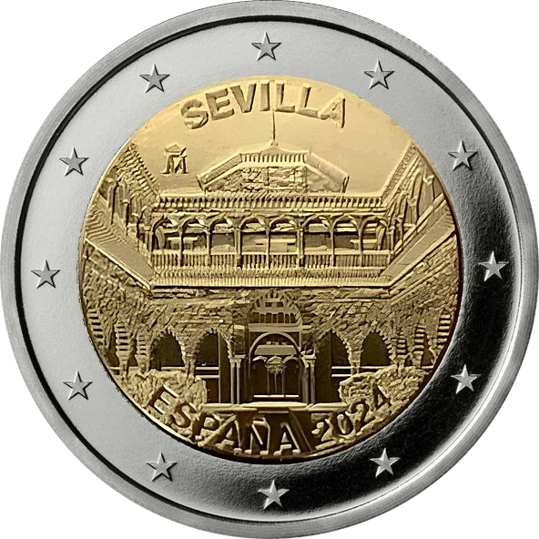 (18/03/2024) 2 euros ESPAÑA 2024 - Real Alcázar de Sevilla