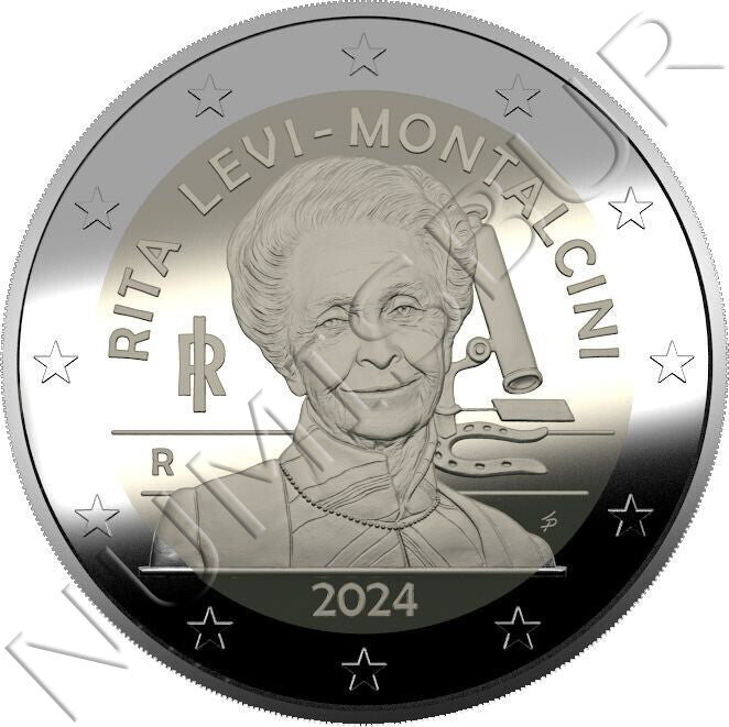 2 euros ITALIA 2024 - Rita Levi Montalcini