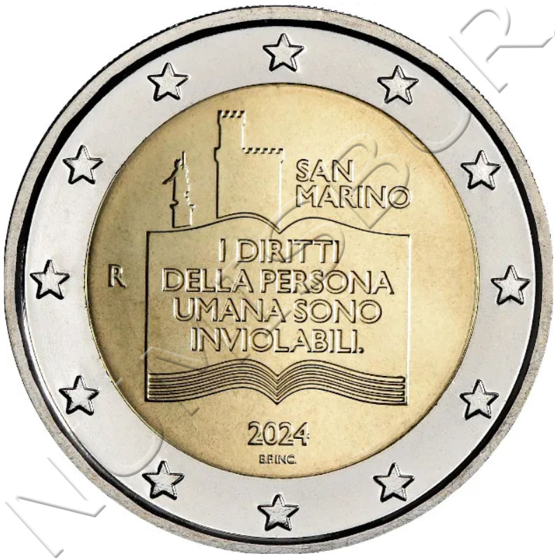 (26/04/2024) 2 euros SAN MARINO 2024 - 50 aniversario de los Derechos del Ciudadano