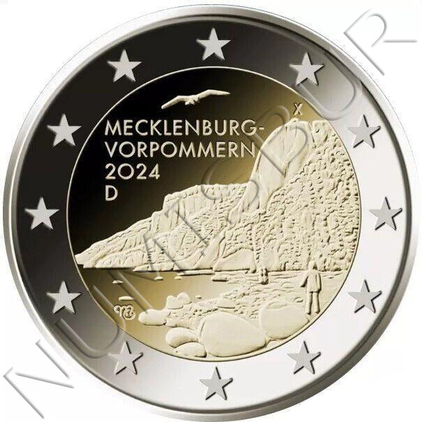 2 euros ALEMANIA 2024 - Mecklenburgo