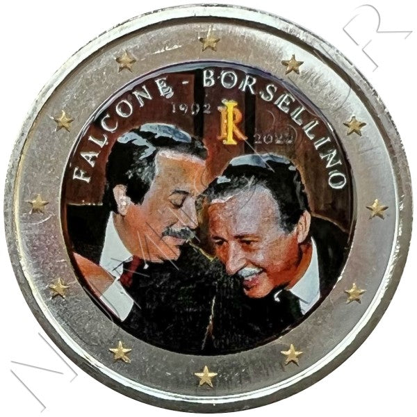 2022 Italia € 2 Falcone E Borsellino Colore - Foto 6