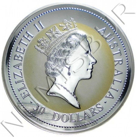 30 dólares  AUSTRALIA 1994 - Kookaburra (1 KILO)