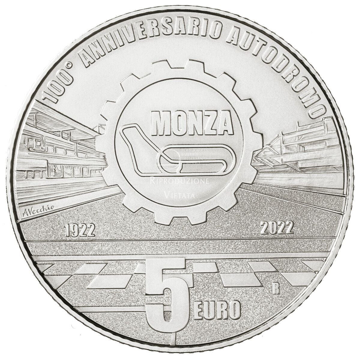 5 euros ITALIA 2022 - Circuito de Monza