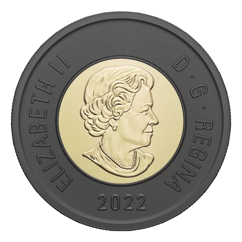 2 dólares CANADÁ 2022 - Oso polar (Tributo Isabel II)