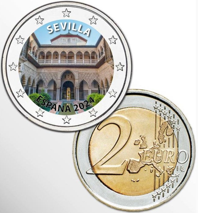2 euros ESPAÑA 2024 - Real Alcázar de Sevilla (COLOR)