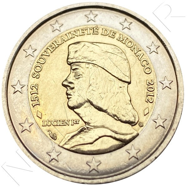 2 euros MONACO 2012 - 500 años de la soberanía S/C