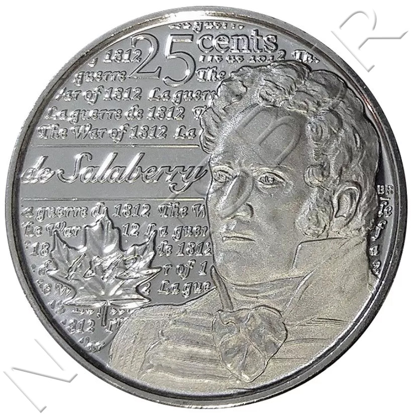 25 céntimos CANADA 2013 - Heroes de 1812 