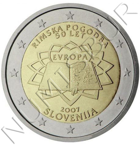 2 euros ESLOVENIA 2007 - Tratado de Roma