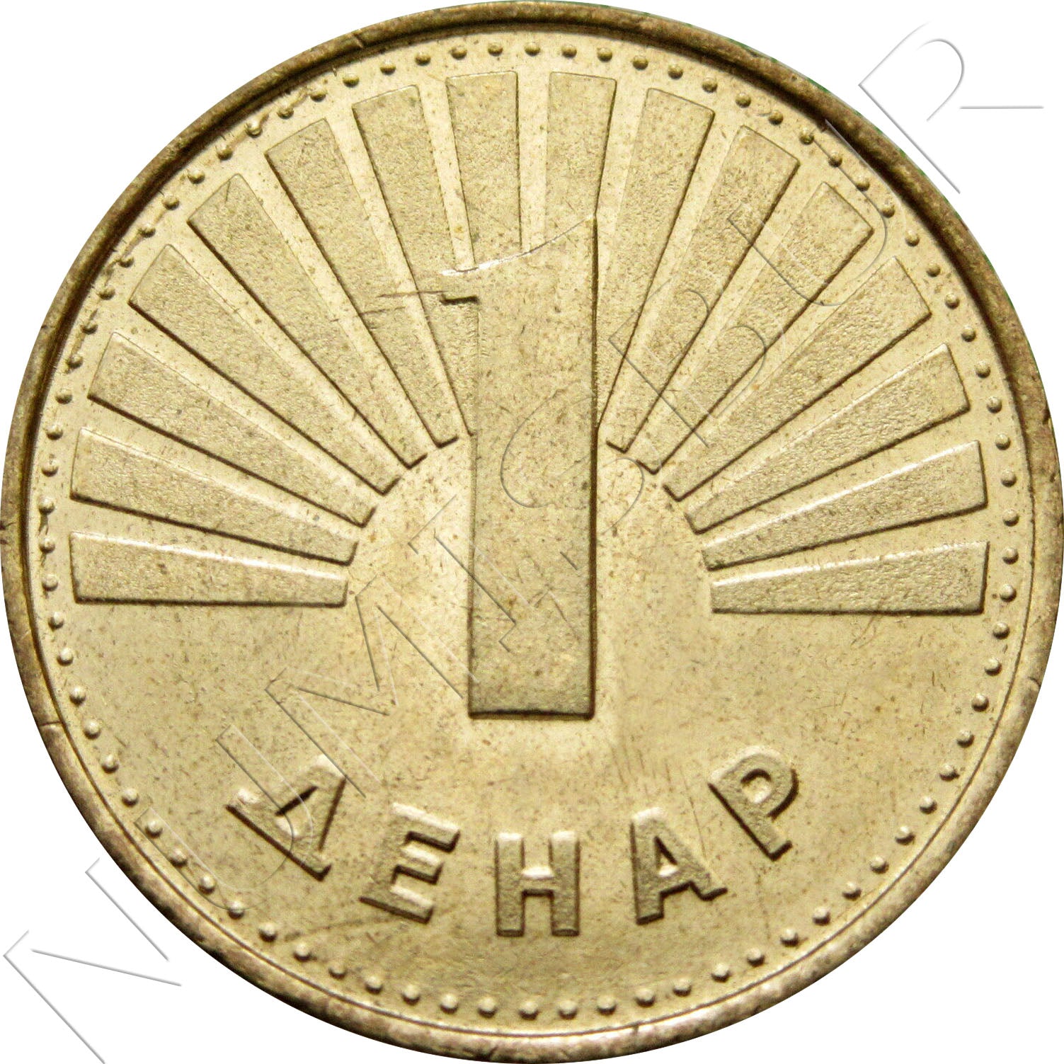1 dinar MACEDONIA 2000 - Mule