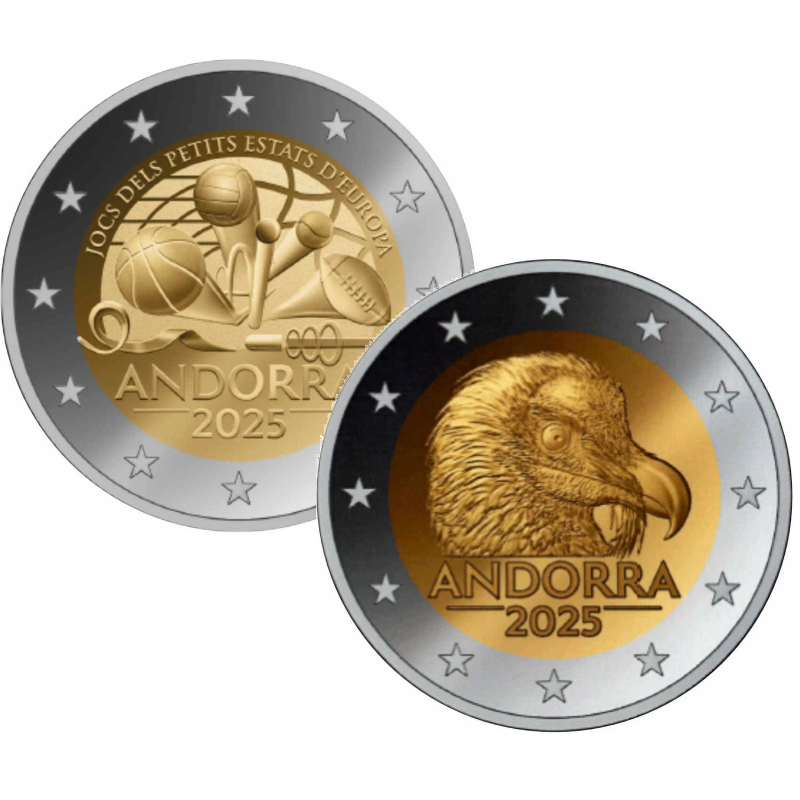ANDORRA 2 x 2 euro 2025 - Pareja de 2 €