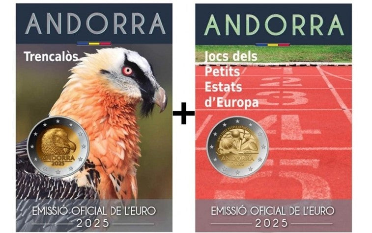 ANDORRA 2 x 2 euro 2025 - Pareja de 2 €