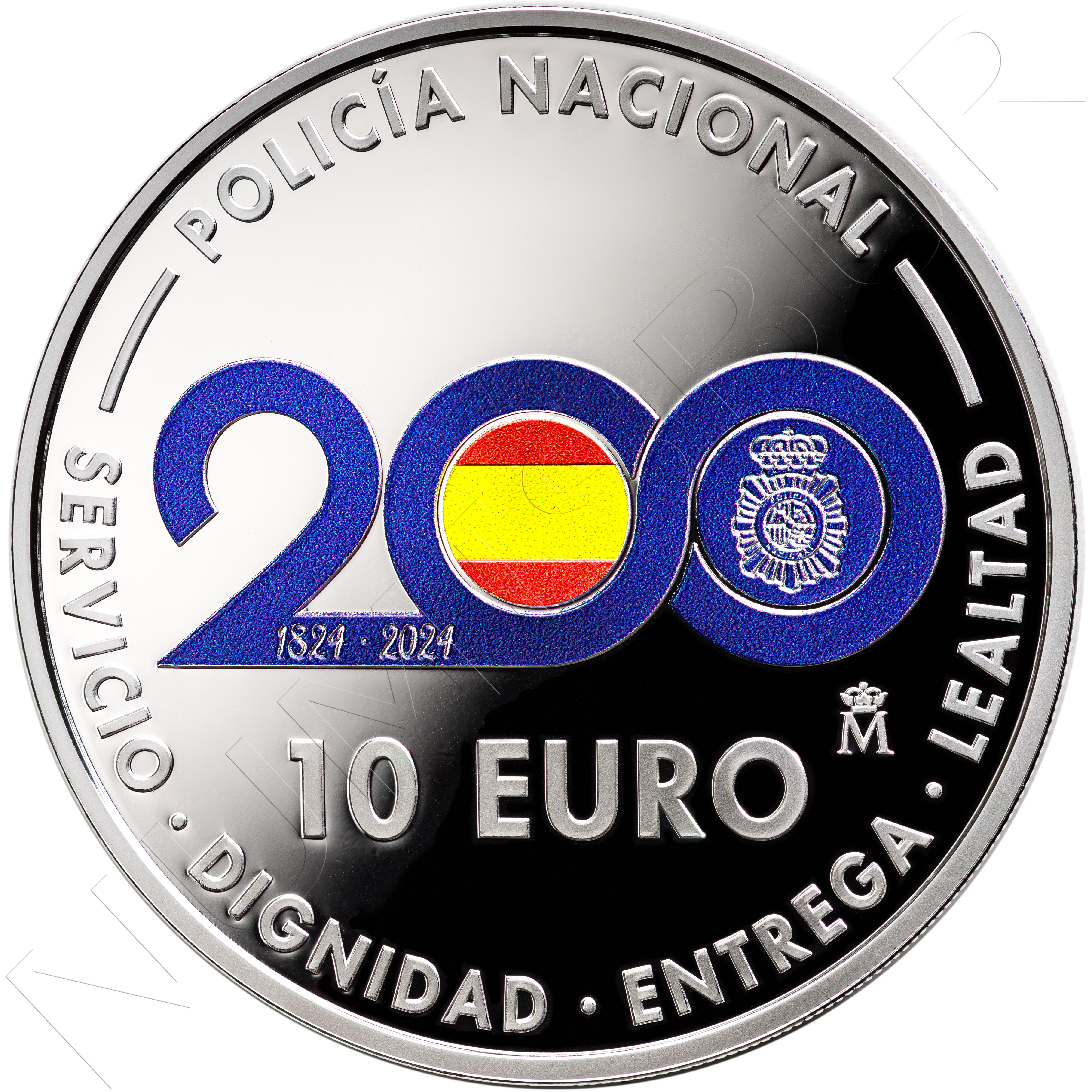 10 EUROS ESPAÑA 2024 - 200 ANIVERSARIO DE LA POLICÍA NACIONAL