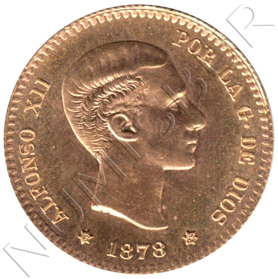 10 pesetas ESPAÑA 1878 - Reacuñacion oficial 1962 *19* *62*
