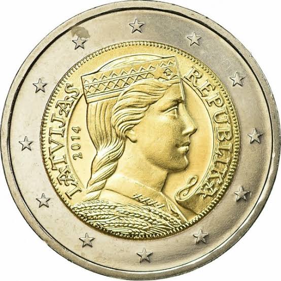 2 euros LETONIA 2014 Sin circular