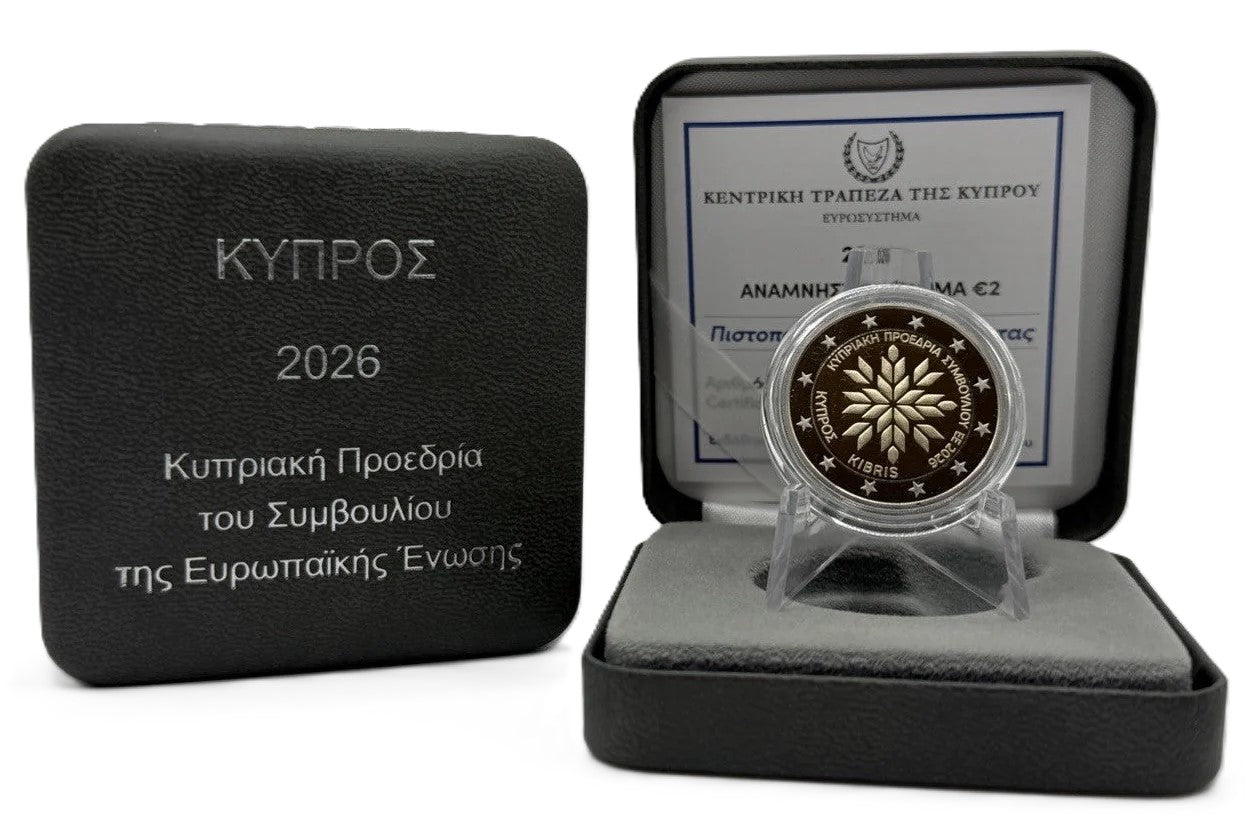 2 euros CHIPRE 2026 S/C Presidencia del Consejo de la Unión Europea PROOF