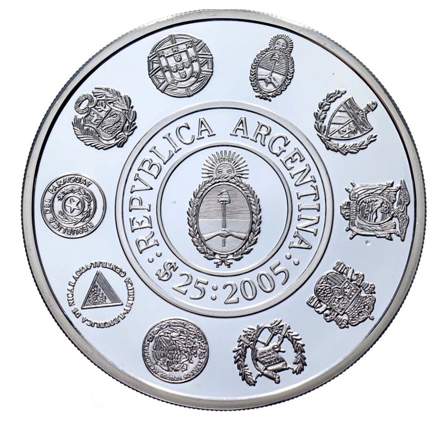 ARGENTINA 25 pesos plata 2005 - TEATRO COLON