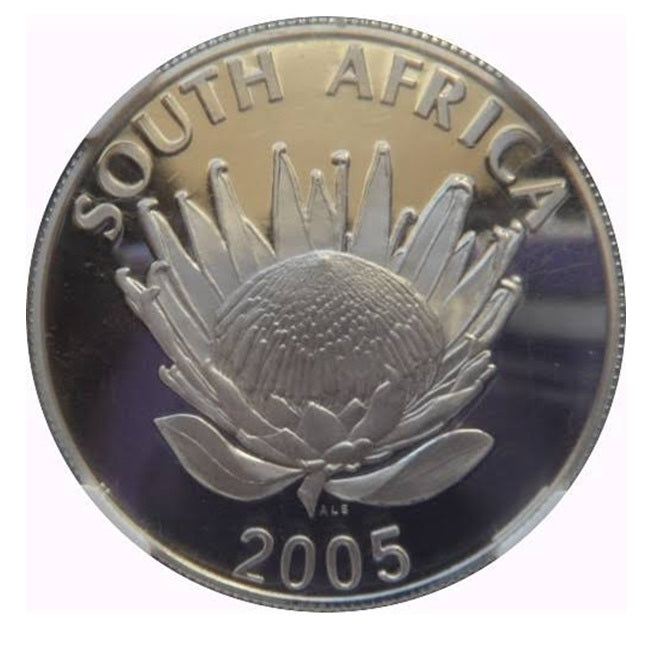 SUDAFRICA 1 rand plata 2005  ALBERT LUTHULI - Premios Nobel