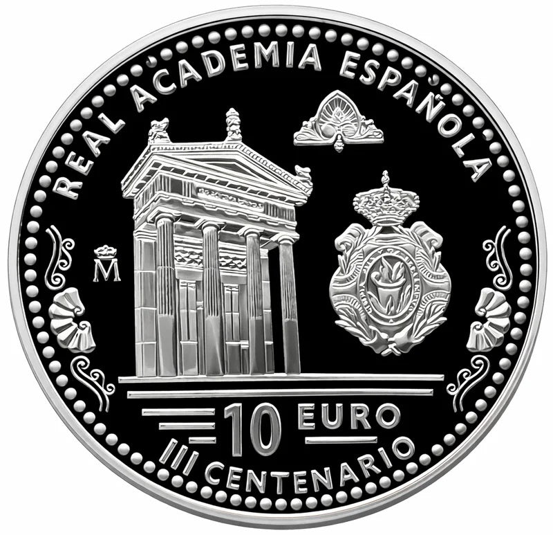 10 EUROS ESPAÑA 2014 plata REAL ACADEMIA ESPAÑOLA