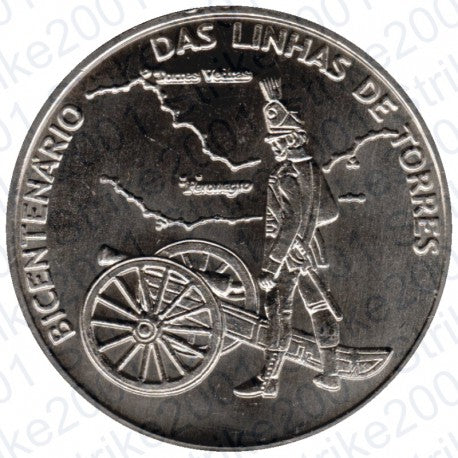 2.50 euros PORTUGAL 2010 - BICENTENARIO DAS LINHAS DE TORRES