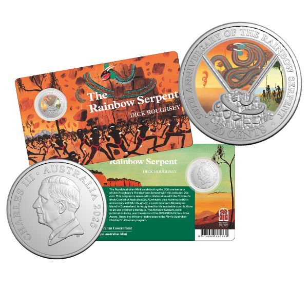 50 centavos AUSTRALIA 2025 - 50th Anniversary of The Rainbow Serpent