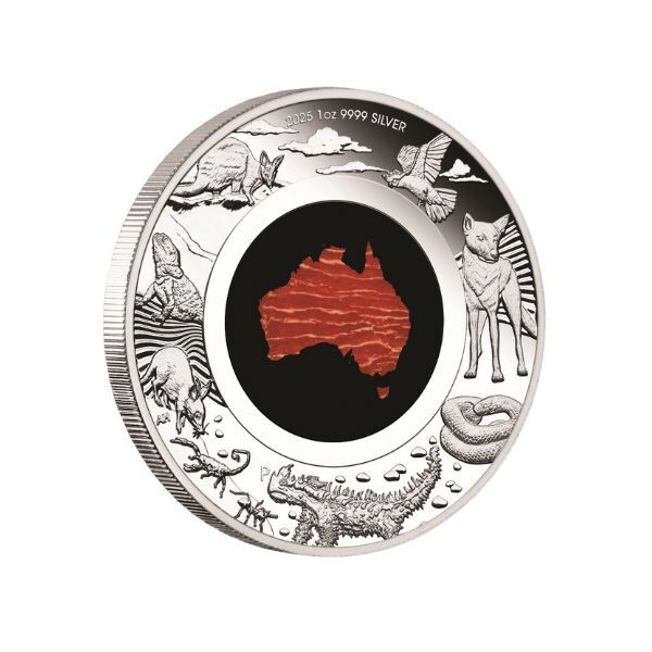 1 dólar AUSTRALIA 2025 - Tierra del Sur Snakeskin Jasper 1oz
