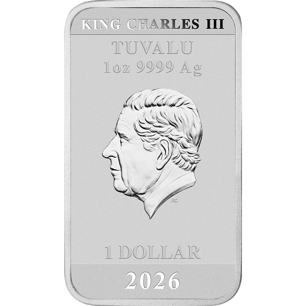Dollar 2026 Tuvalu BU teñido 1 Oz Ag, Stranger Things - Temporada 4