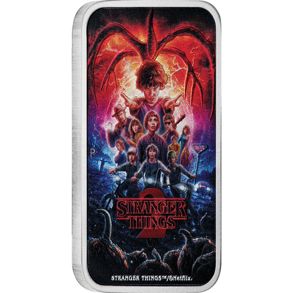 Dollar 2026 Tuvalu BU teñido 1 Oz Ag, Stranger Things - Temporada 3