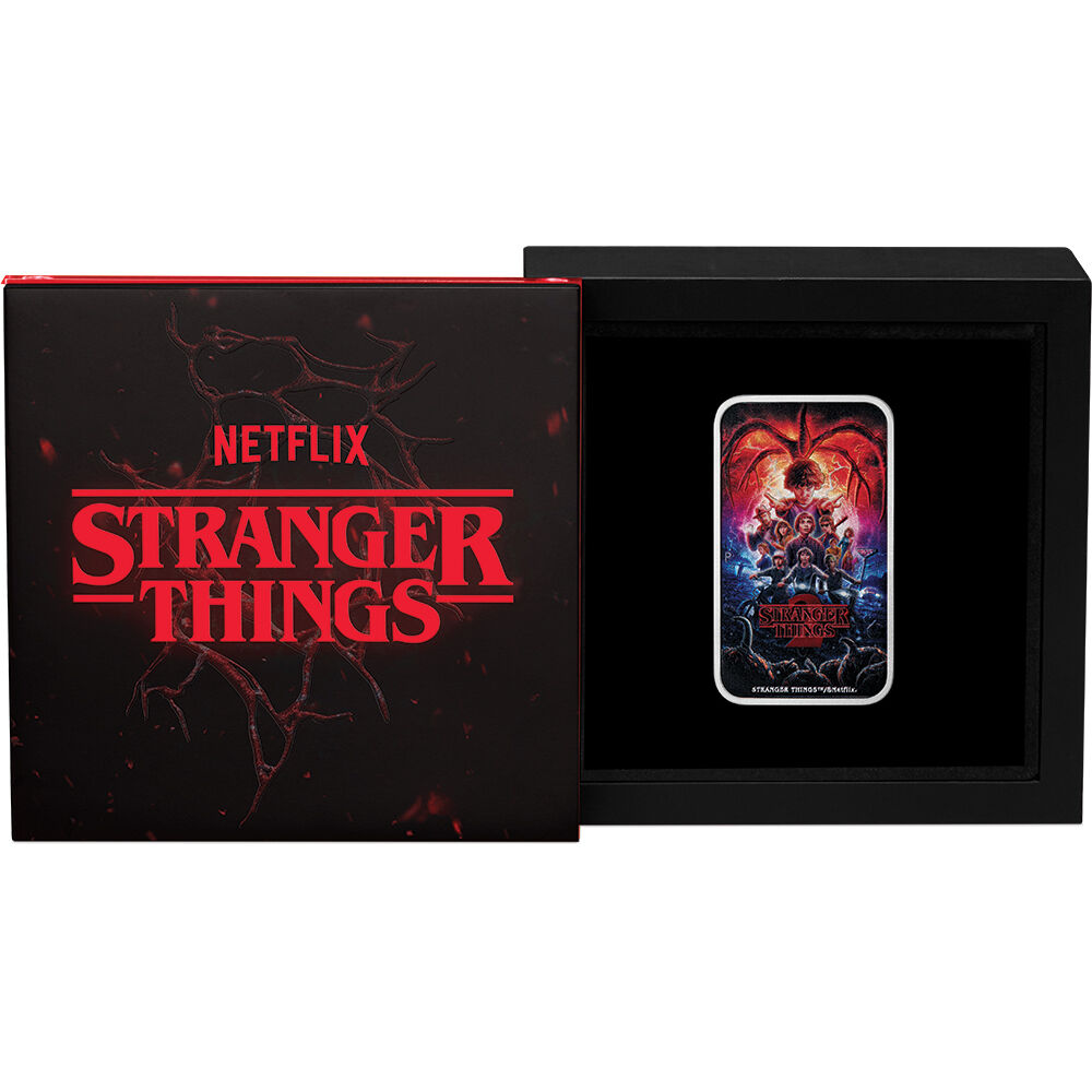 Dollar 2026 Tuvalu BU teñido 1 Oz Ag, Stranger Things - Temporada 3