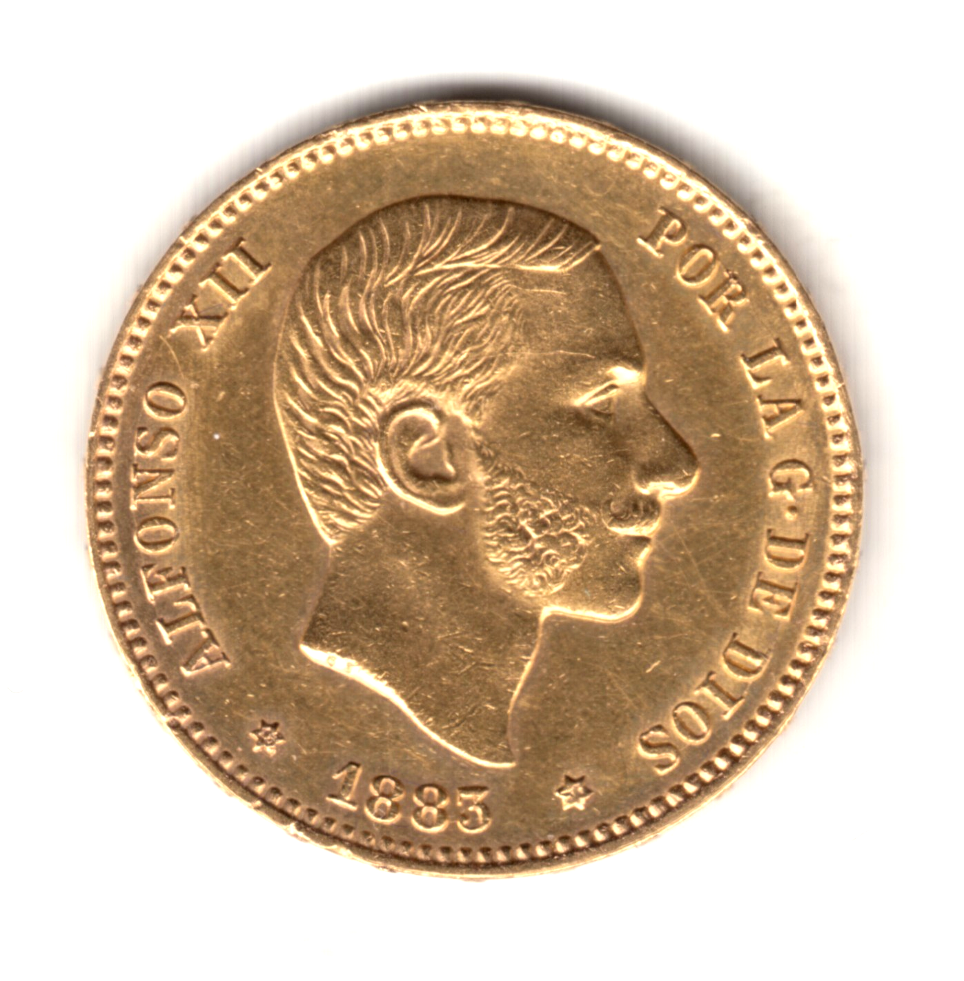 25 pesetas oro ESPAÑA 1883 - Alfonso XII