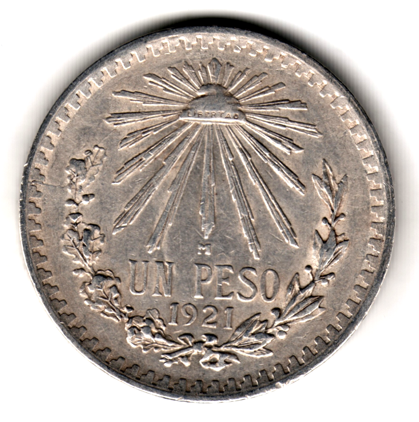 1 peso plata MEXICO 1921