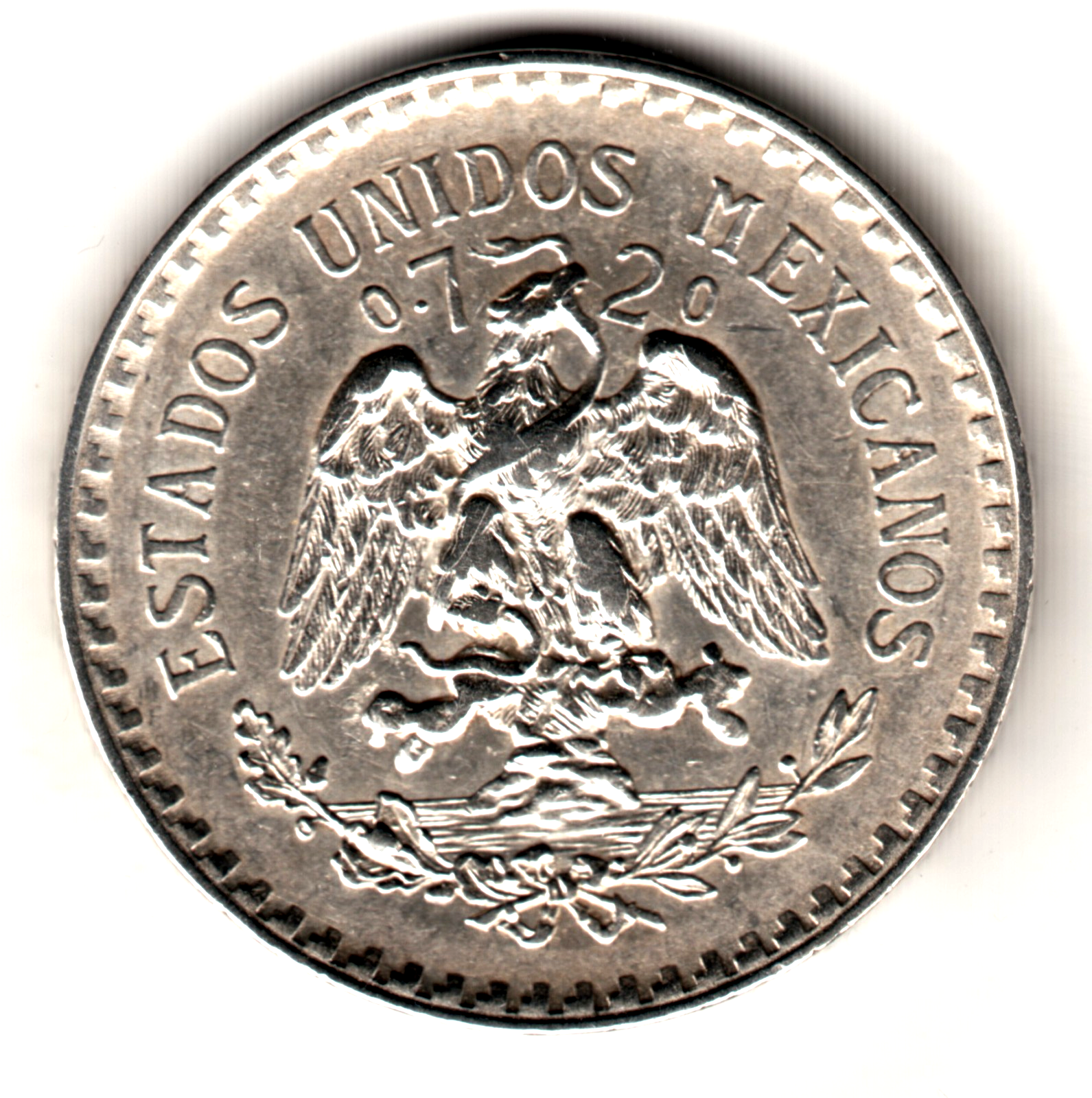 1 peso plata MEXICO 1922