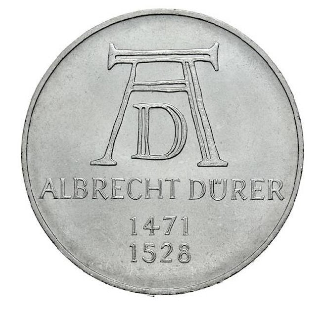 ALEMANIA 5 marcos plata 1971 S/C Albrecht Dürer - 5 mark silver