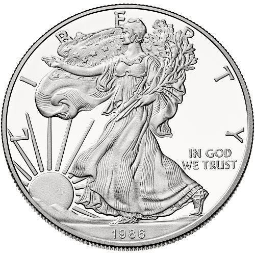 1 dólar ESTADOS UNIDOS - American Eagle 1986 - 1 oz plata