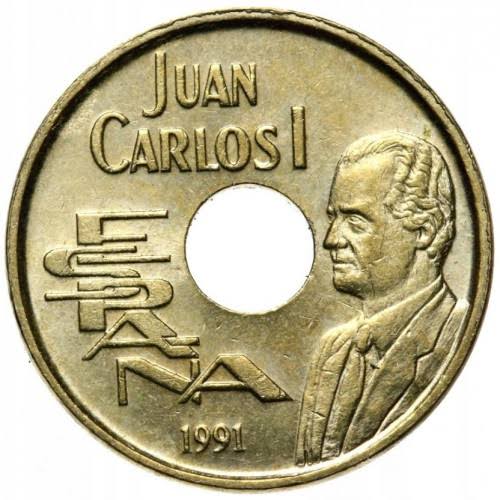25 pesetas ESPAÑA 1991 - Barcelona '92 Rey S/C