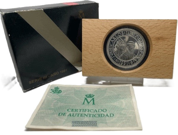 5000 pesetas ESPAÑA 1991 FDC - PIZARRO Y ATAHUALPA