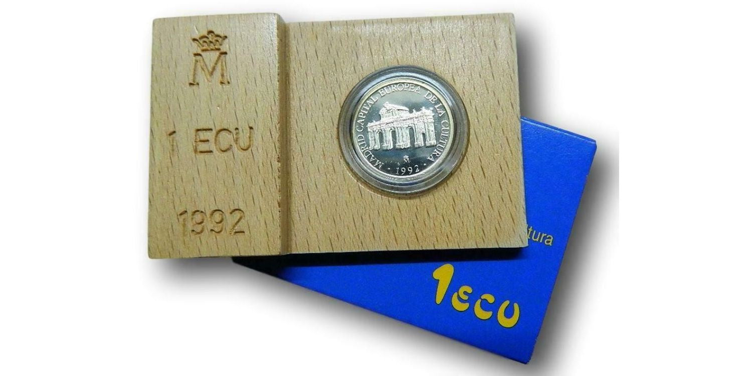 1 ecu plata ESPAÑA 1992 MADRID - Capital Europea de la Cultura