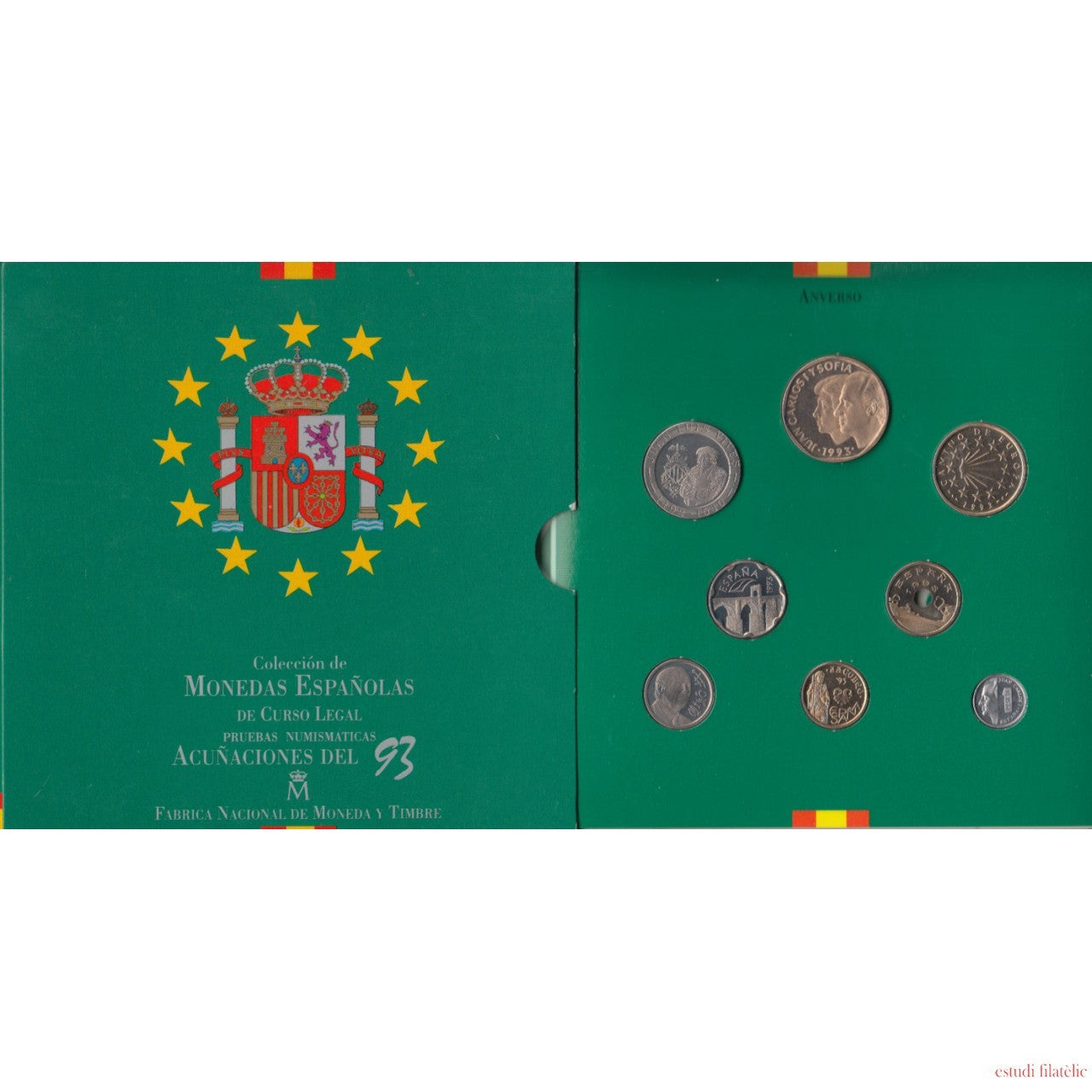 Cartera ESPAÑA 1993  - FNMT calidad proof