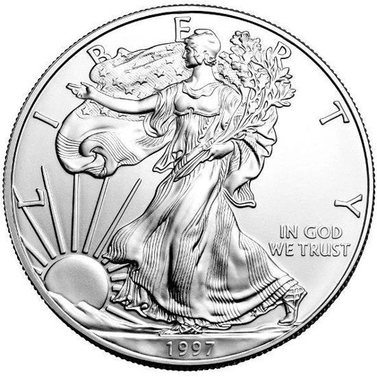 1 dólar ESTADOS UNIDOS - American Eagle 1997 - 1 oz plata