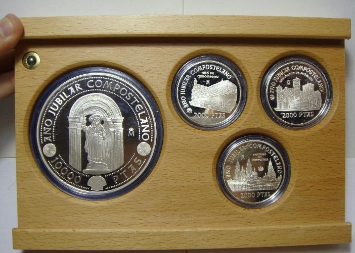 Colección plata ESPAÑA 1999 Año Jubilar Compostelano