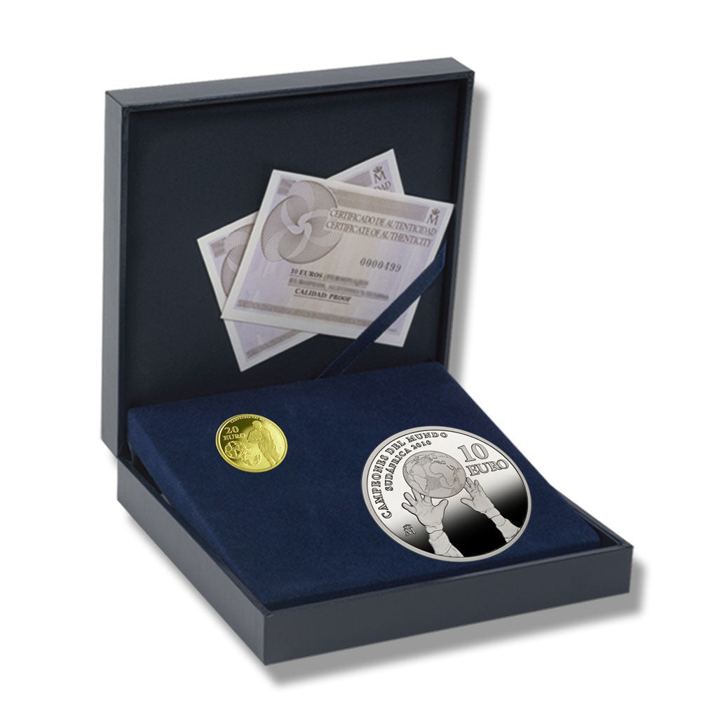 colección plata y oro ESPAÑA 2010 Campeones del Mundo Sudáfrica