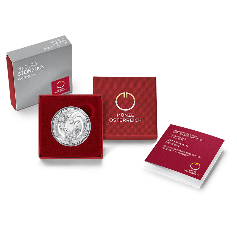 20 euros plata 2025 AUSTRIA - CAPRICORNIO